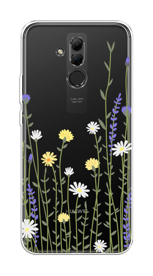 

Чехол на Huawei Mate 20 Lite "Ромашка и лаванда", Зеленый;желтый;прозрачный, 66650-1