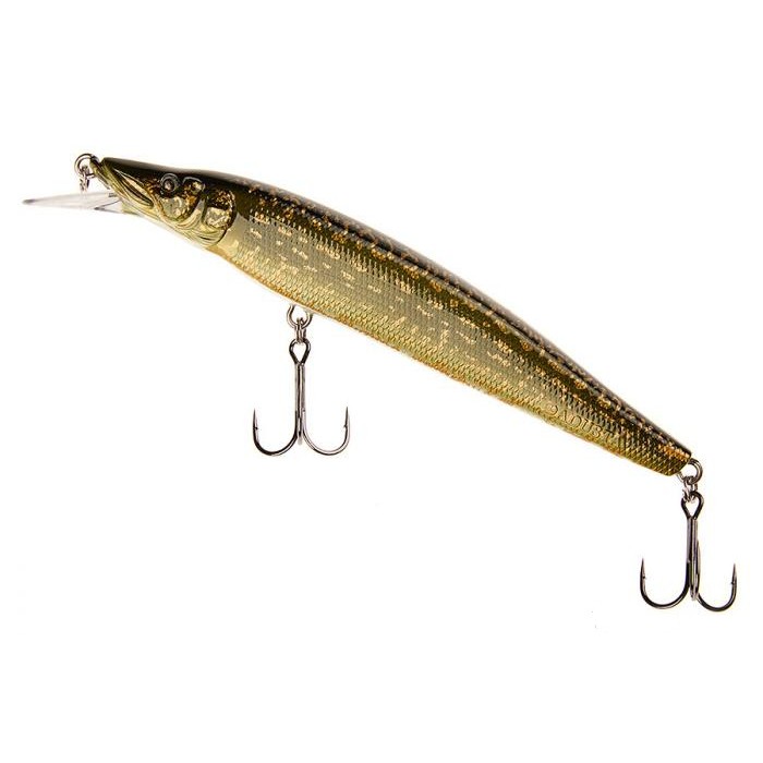 

Воблер Adusta Jerk Spiker 130SP 19гр #029 Grass Pike