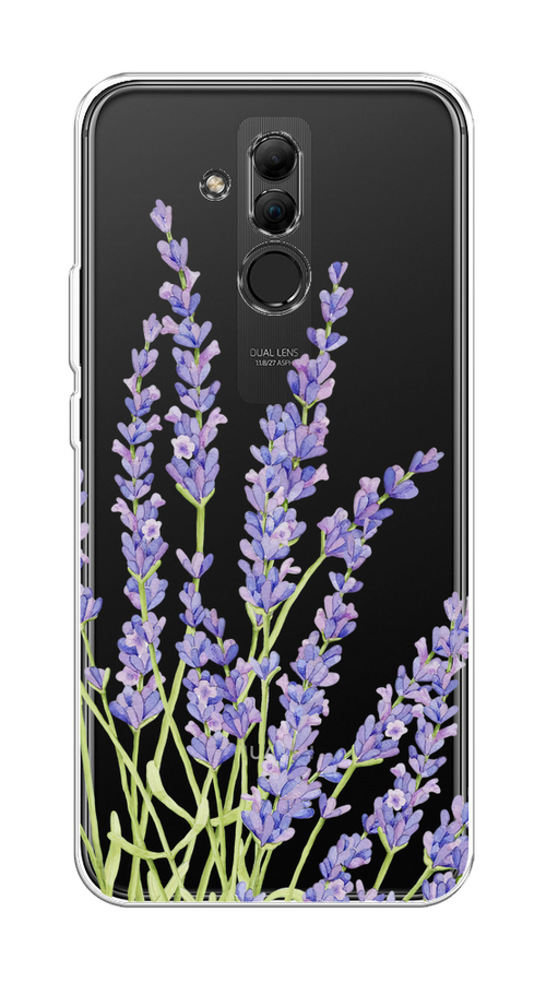 

Чехол на Huawei Mate 20 Lite "Лавандовые стебли", Фиолетовый;зеленый, 66650-1