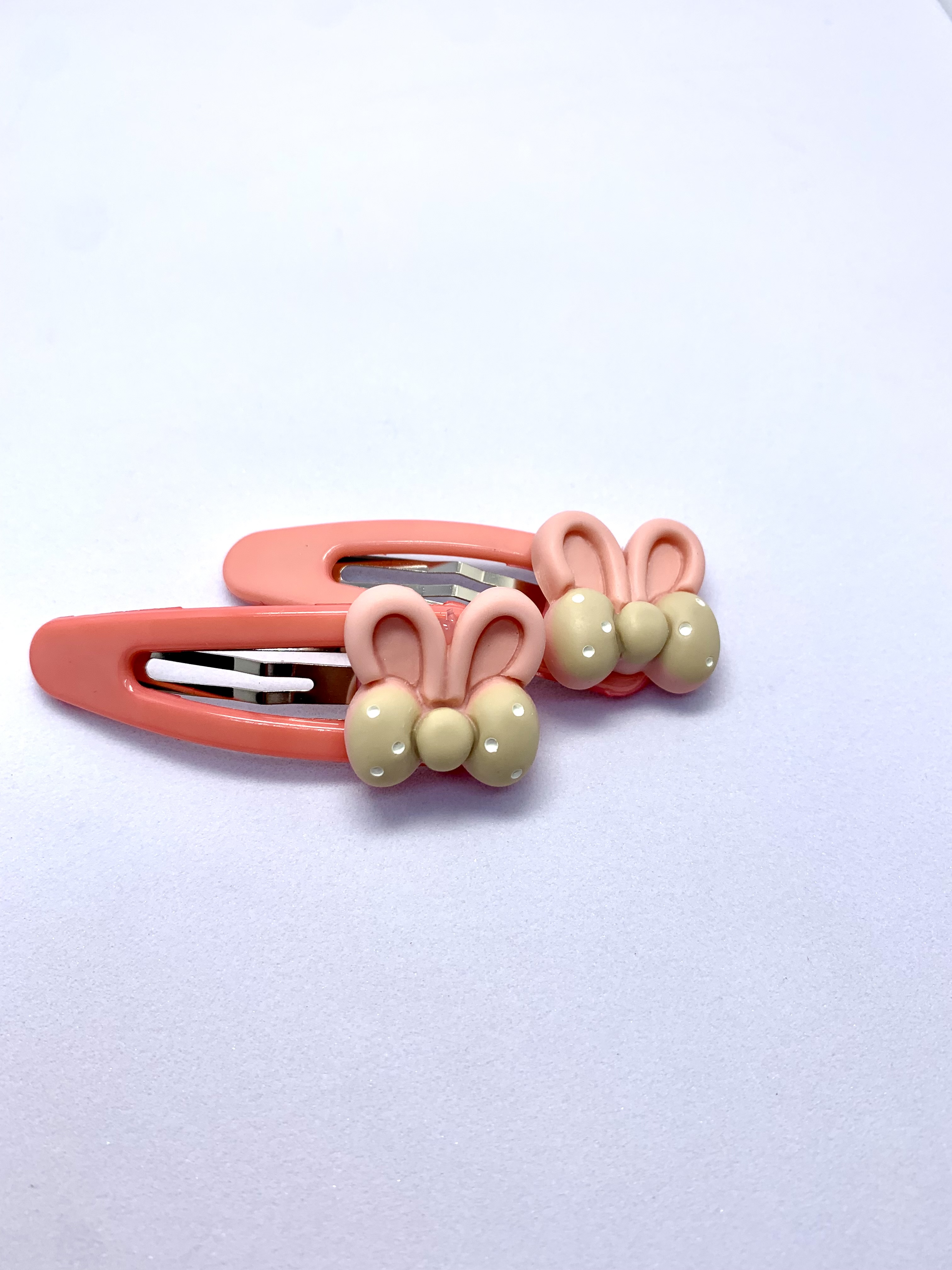 Заколка детская 33-Резинки ушки розовые