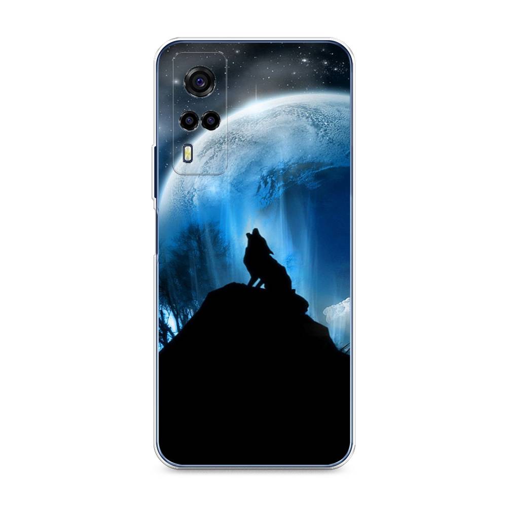 

Чехол для Vivo Y53s 4G "Волк 2", Синий;черный;белый, 264950-1