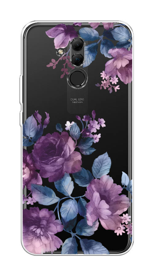 

Чехол на Huawei Mate 20 Lite "Purple Blossoms", Синий;фиолетовый, 66650-1