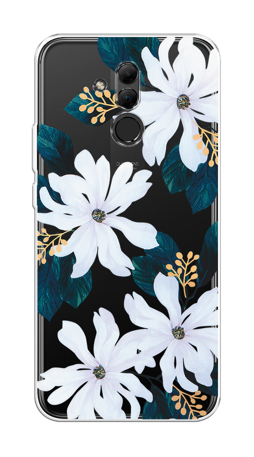 

Чехол на Huawei Mate 20 Lite "Delilah Flower", Зеленый;белый, 66650-1