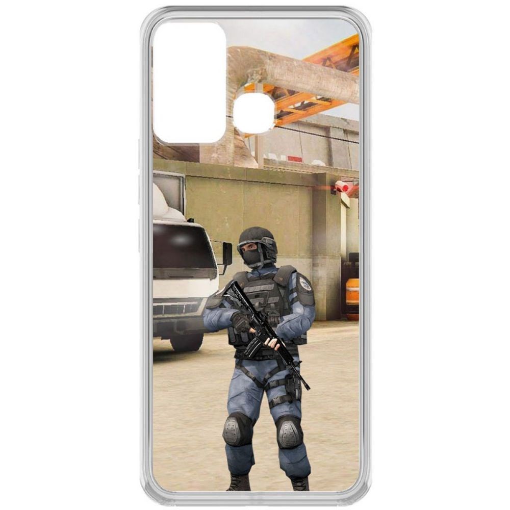 

Чехол-накладка Krutoff Cтандофф 2 (Standoff 2) - GIGN для Infinix Hot 12 Play, Прозрачный
