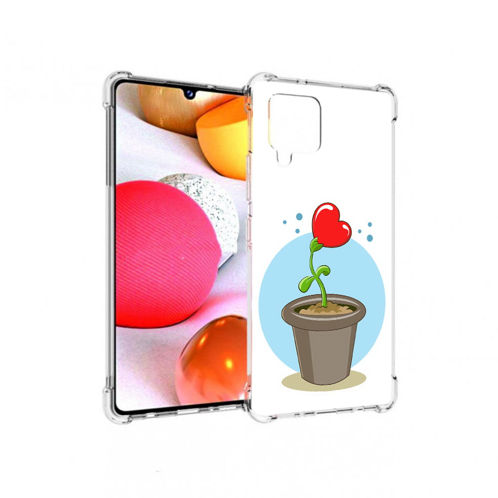 

Чехол MyPads Tocco для Samsung Galaxy A42 Растение любви 14 февраля (PT226910.539.145), Прозрачный, Tocco