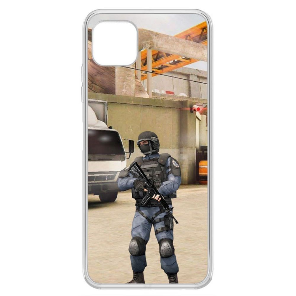 

Чехол-накладка Krutoff Cтандофф 2 (Standoff 2) - GIGN для Samsung Galaxy A22s (A226), Прозрачный