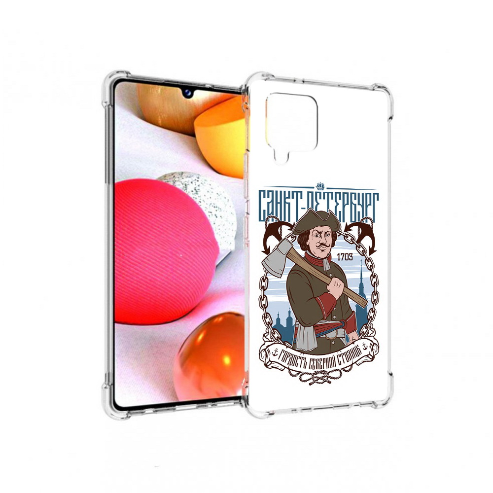 

Чехол MyPads Tocco для Samsung Galaxy A42 Петр первый (PT226910.539.134), Прозрачный, Tocco