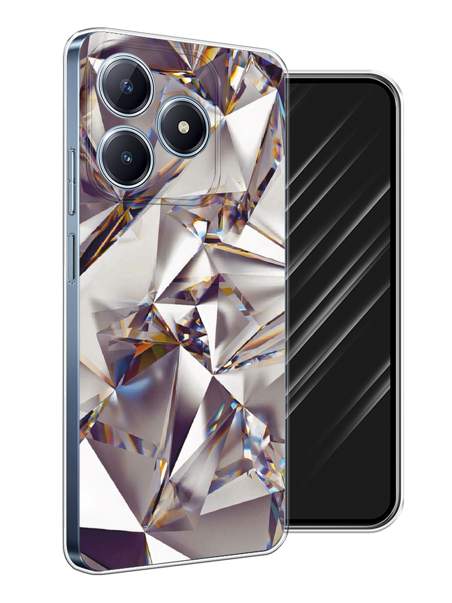 

Чехол Awog на Realme C63 "Бриллианты", Серебристый;бежевый, 2517350-1
