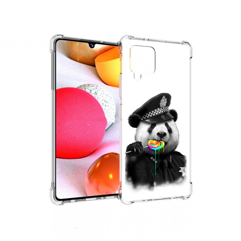 

Чехол MyPads Tocco для Samsung Galaxy A42 Панда полиция (PT226910.539.130), Прозрачный, Tocco