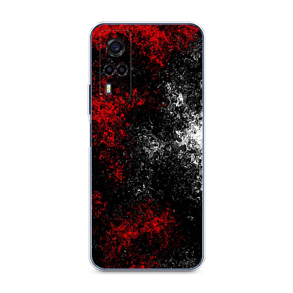 

Чехол для Vivo Y53s 4G "Монотипия", Красный;черный;белый, 264950-3