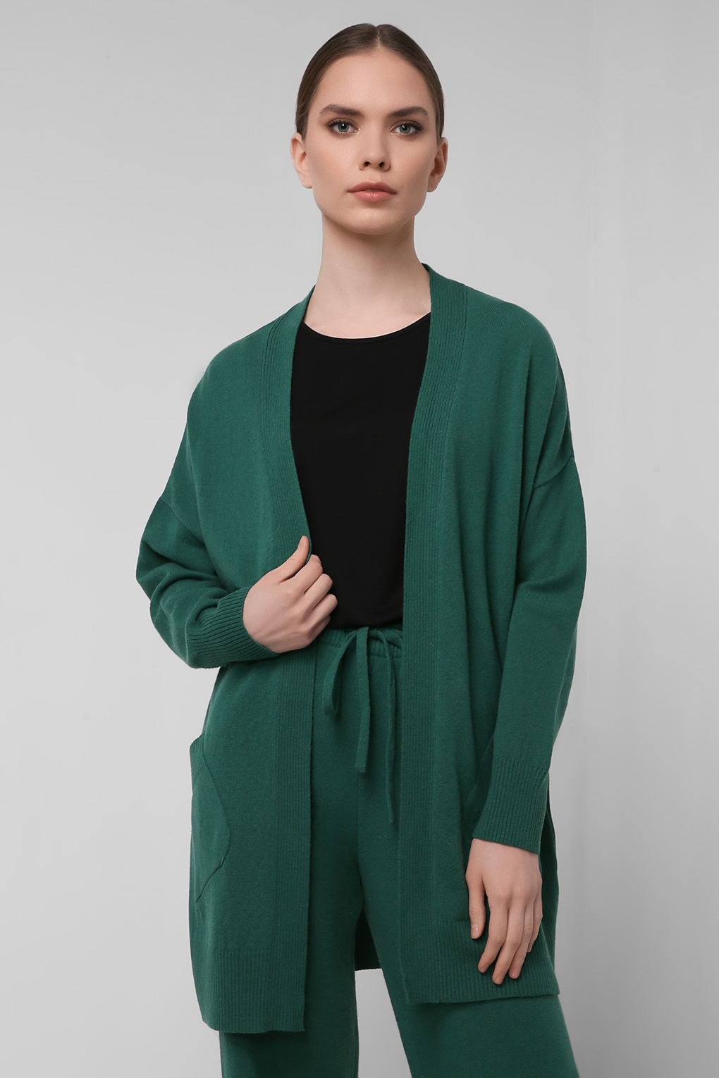 

Кардиган женский SABRINA SCALA SS2108T4086-004 зеленый L, SS2108T4086-004