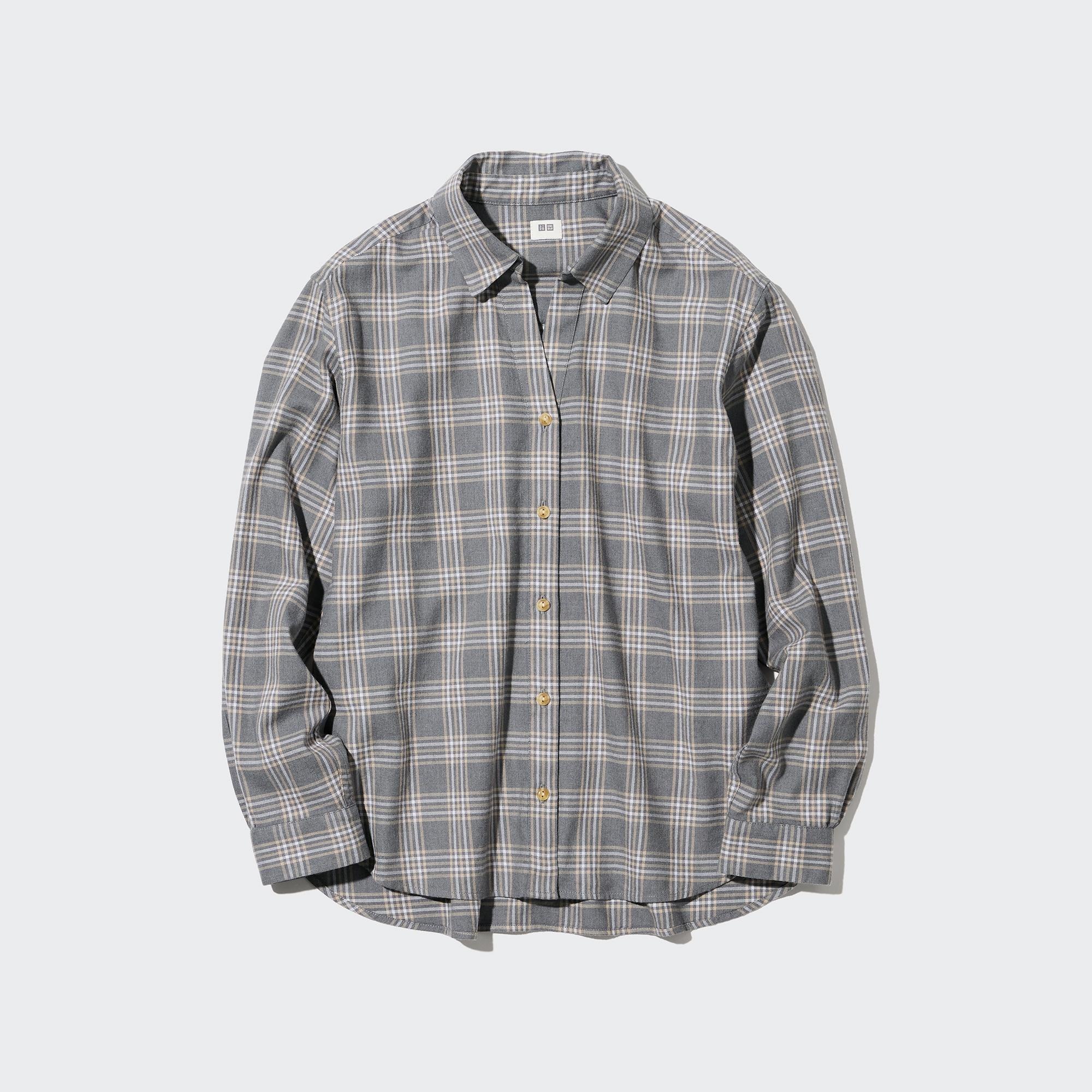 

Рубашка женская UNIQLO 453404COL05 серая 2XS (доставка из-за рубежа), 453404COL05
