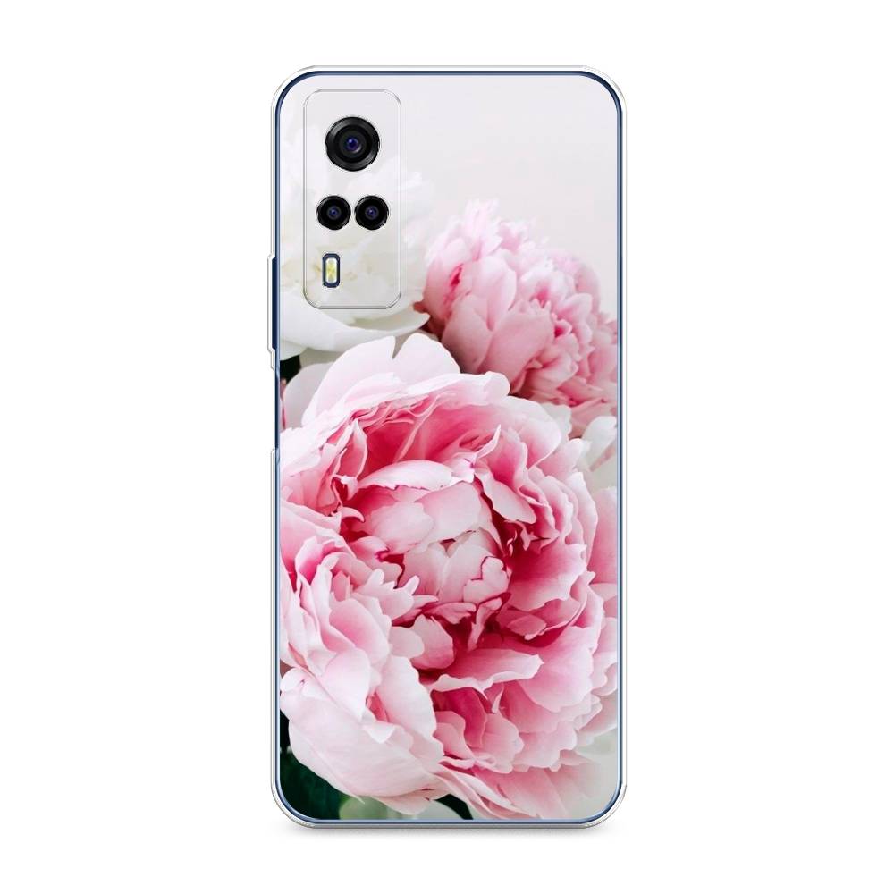 

Чехол для Vivo Y53s 4G "Розовые и белые пионы", Розовый;белый, 264950-2
