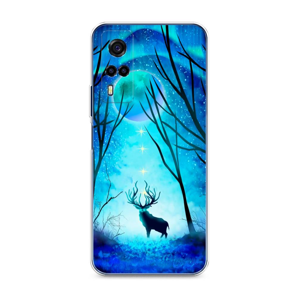 

Чехол для Vivo Y53s 4G "Олень северное сияние", Синий;черный;голубой, 264950-1