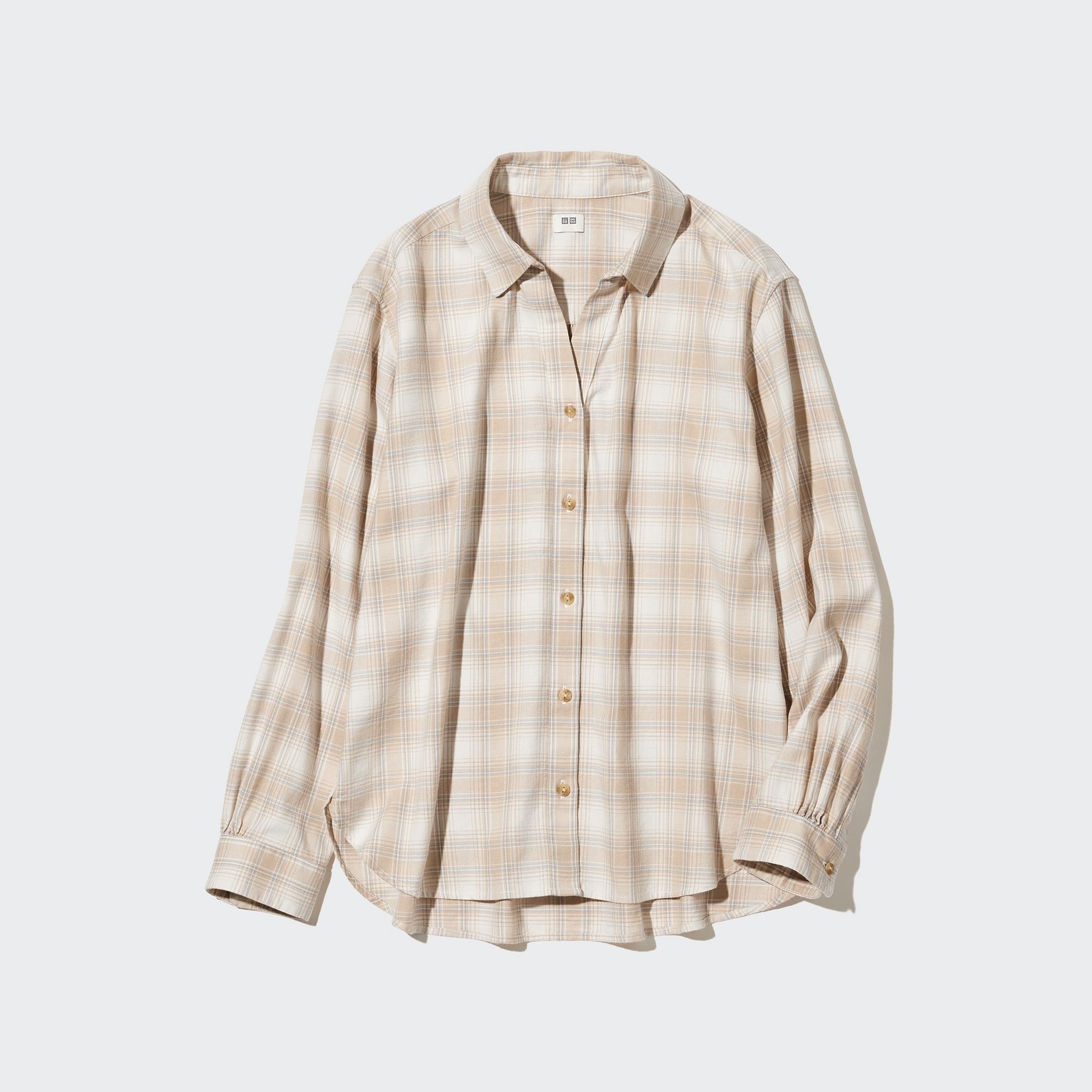 

Рубашка женская UNIQLO 451098COL30 бежевая S (доставка из-за рубежа), 451098COL30