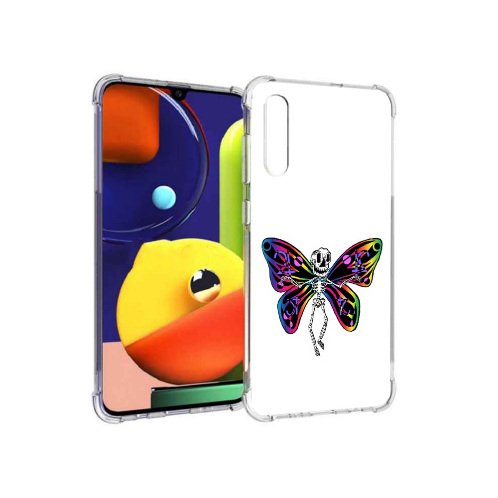 

Чехол MyPads Tocco для Samsung Galaxy A70 эффект бабочки (PT128584.546.701), Прозрачный, Tocco