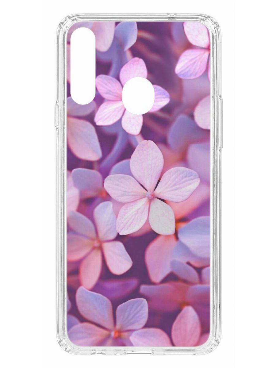 Чехол на Samsung Galaxy A20S Kruche Print Гортензия