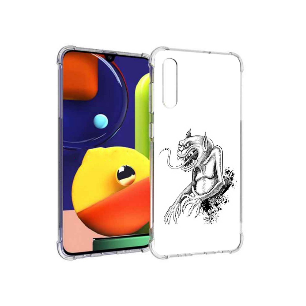 

Чехол MyPads Tocco для Samsung Galaxy A70 чорт (PT128584.546.692), Прозрачный, Tocco