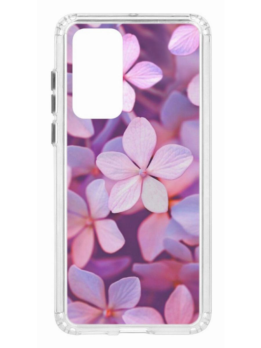 

Чехол на Huawei P40 Kruche Print Гортензия