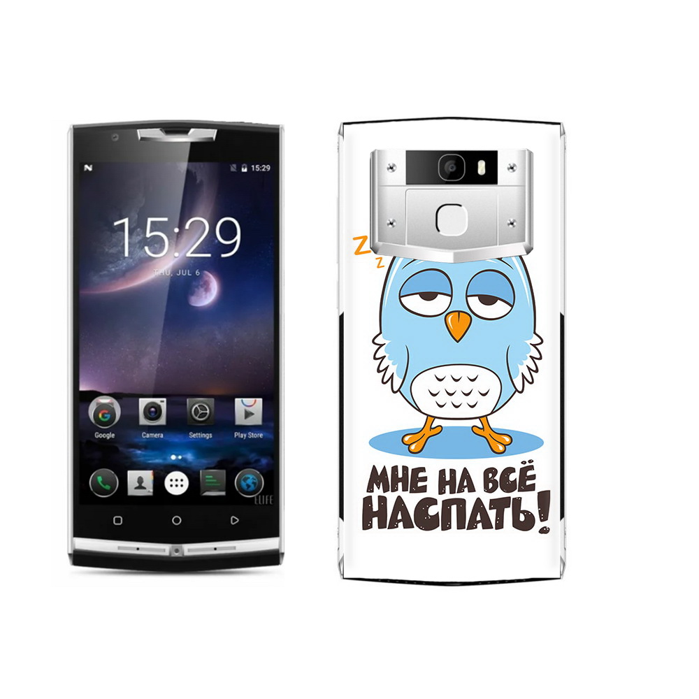 

Чехол MyPads Tocco для Oukitel K10000 Pro Мне на все наспать, Прозрачный, Tocco