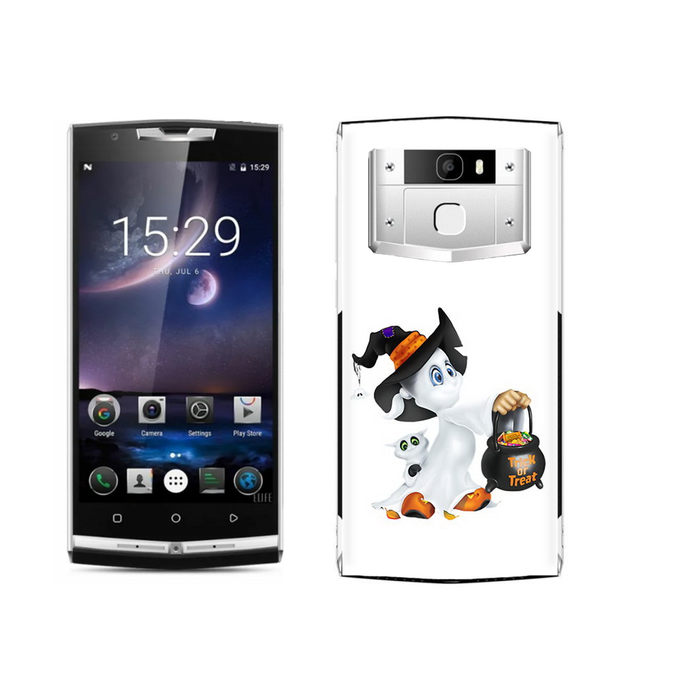 

Чехол MyPads Tocco для Oukitel K10000 Pro Маленький призрак, Прозрачный, Tocco