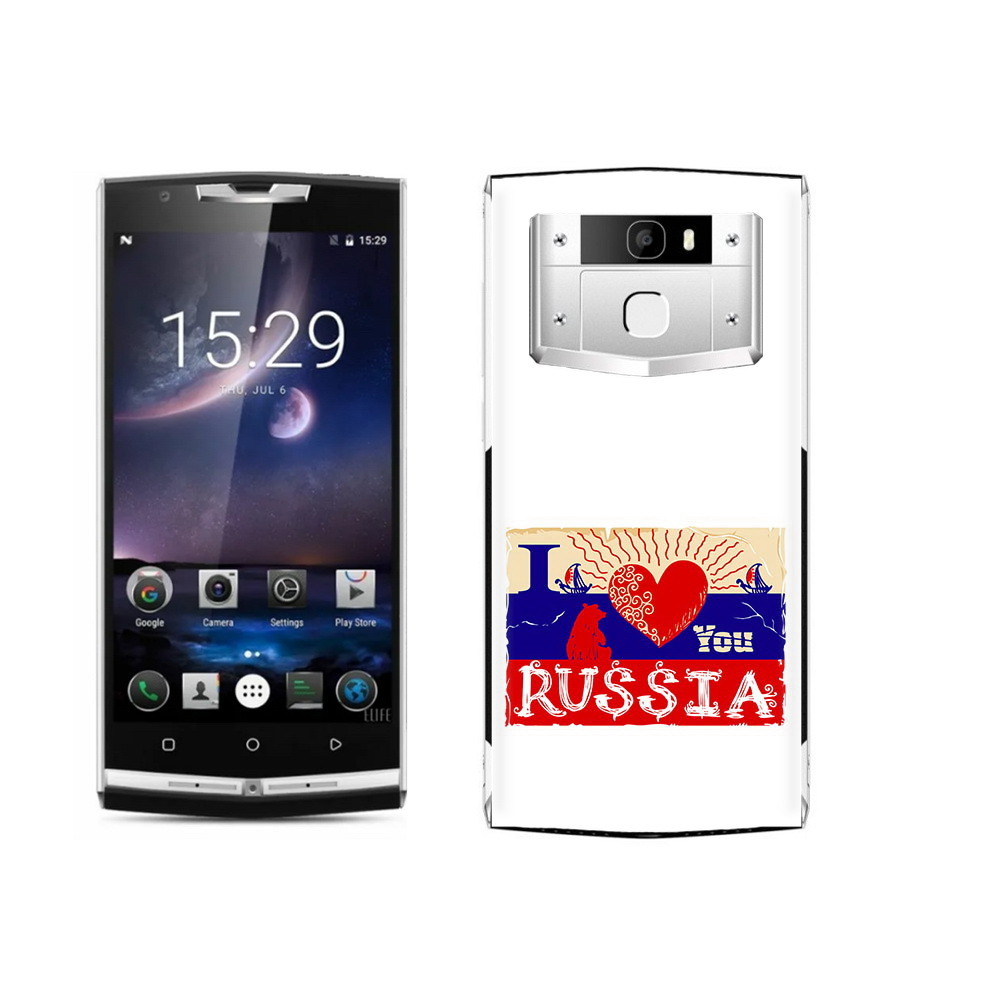 

Чехол MyPads Tocco для Oukitel K10000 Pro Люблю Россию, Прозрачный, Tocco