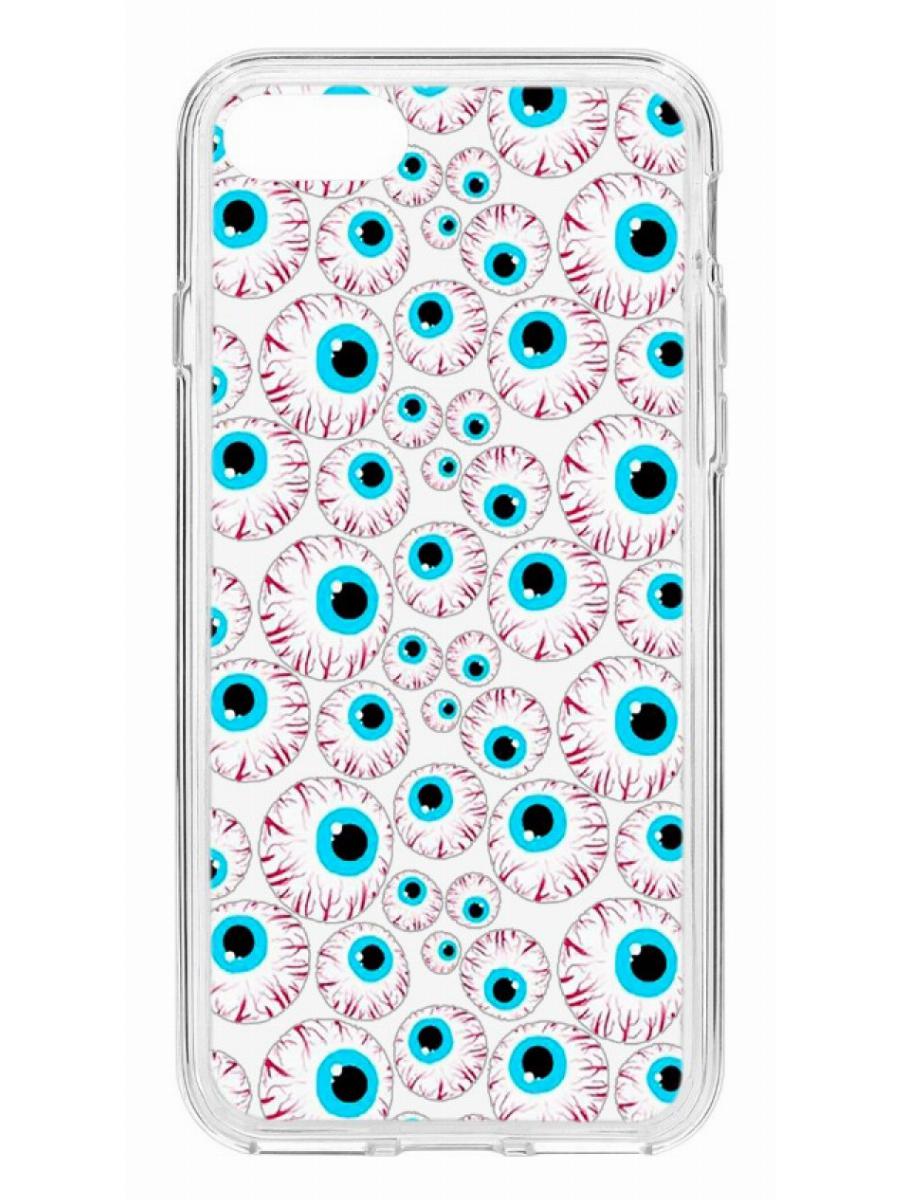 

Чехол для iPhone 7 /8 /SE 2020 КRUЧЕ Print Гортензия прозрачный с рисунком