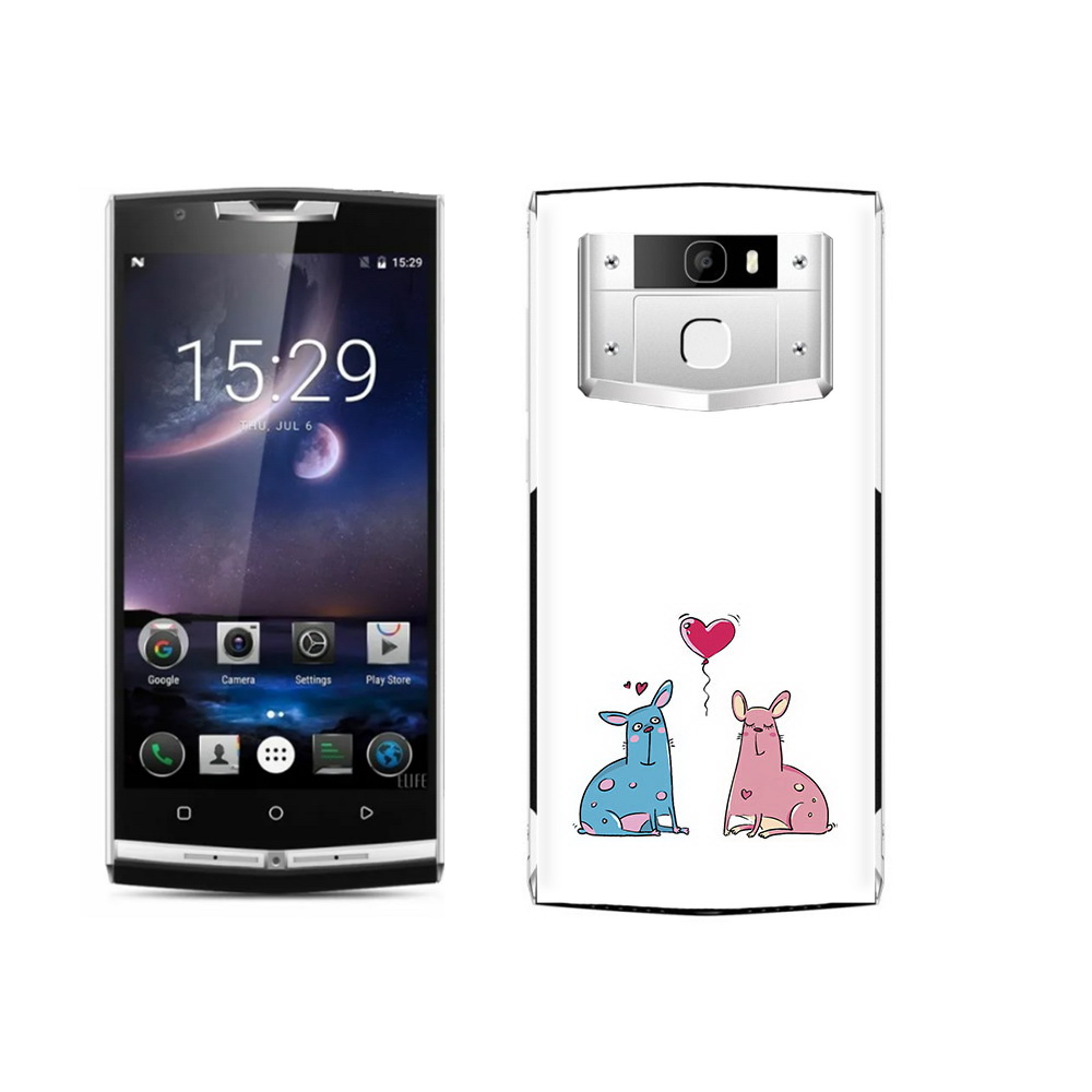 

Чехол MyPads Tocco для Oukitel K10000 Pro Лама любовь, Прозрачный, Tocco