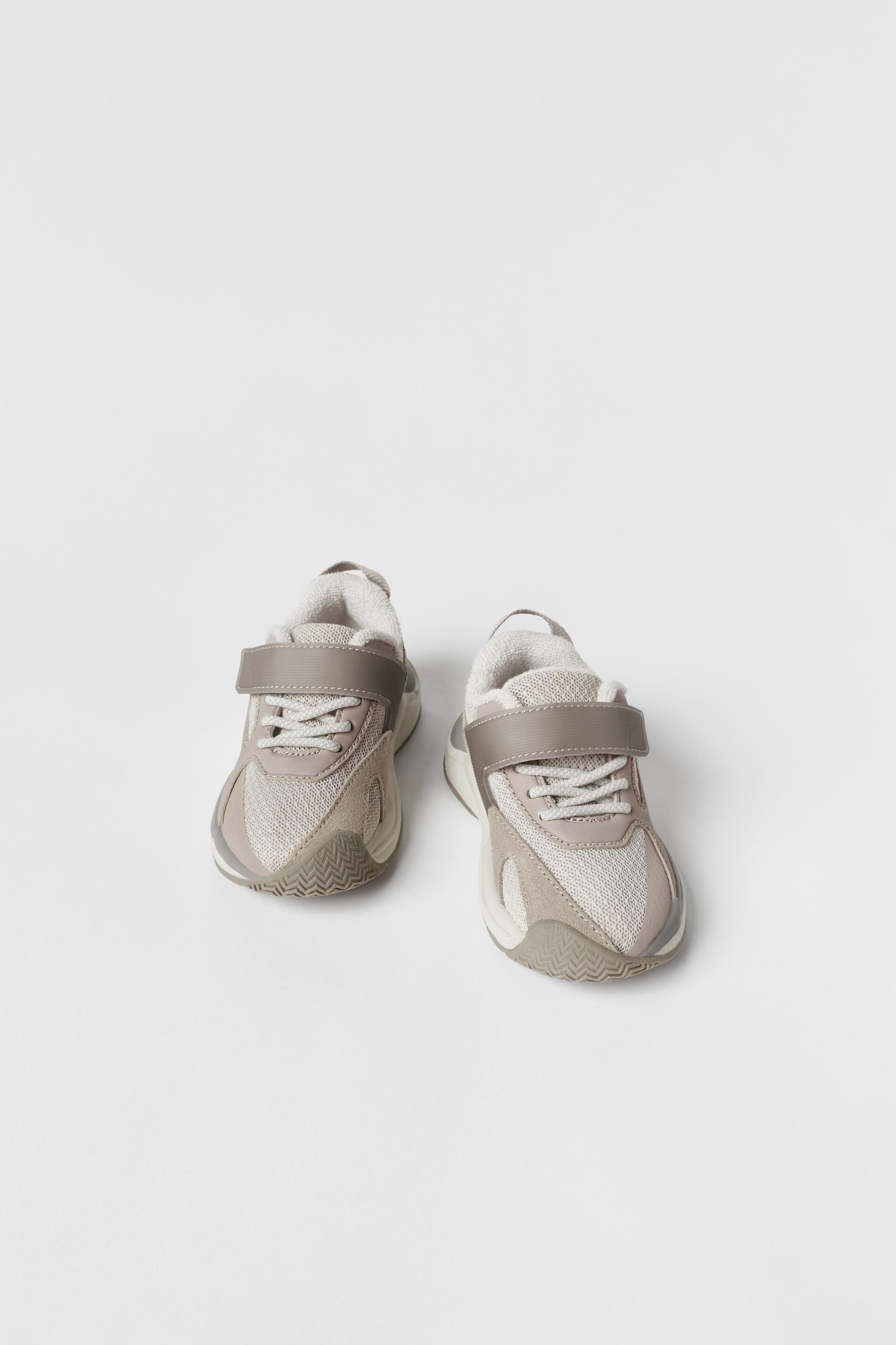 

Кроссовки ZARA 1630703000221, экру уайт, 21 (доставка из-за рубежа), 16307030002