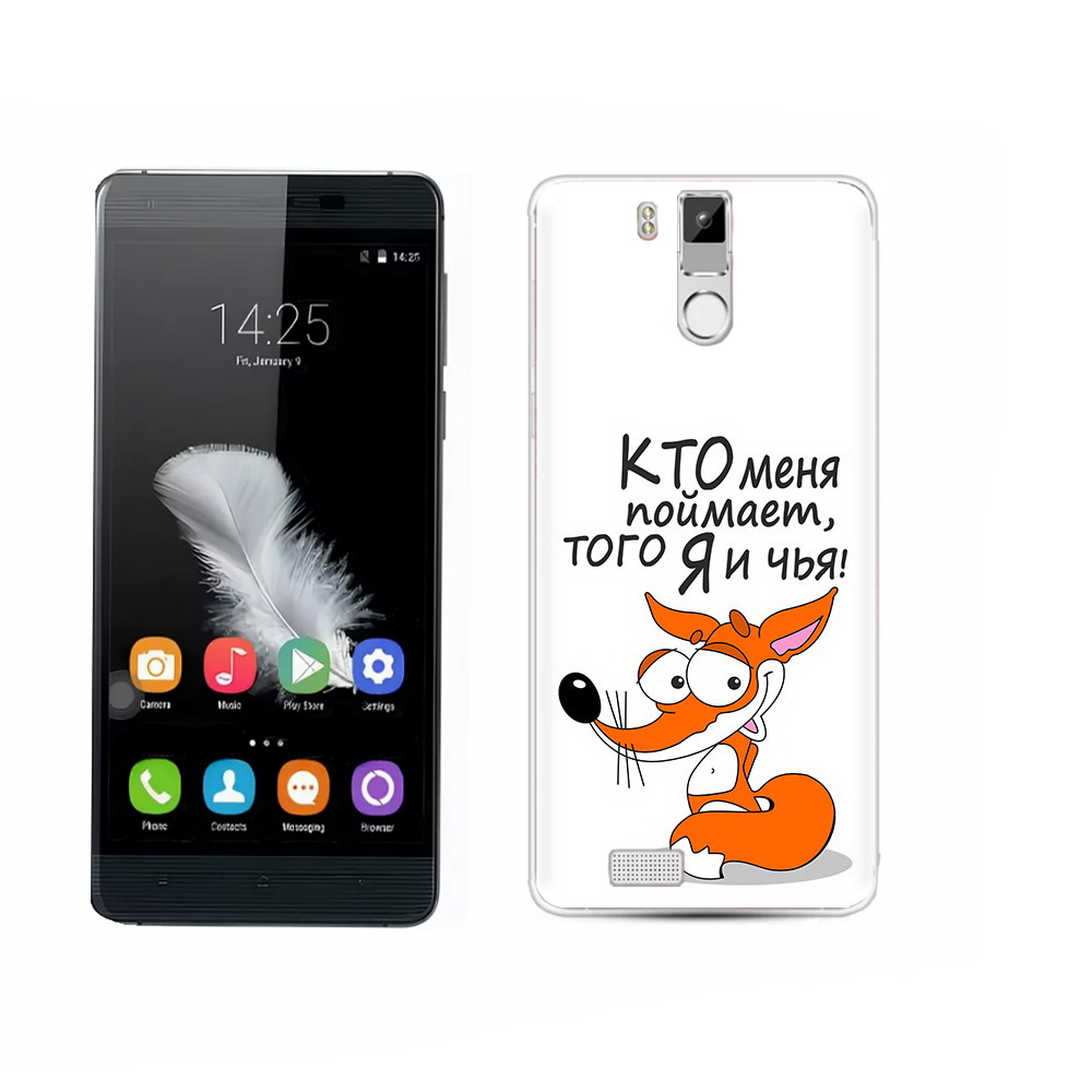 

Чехол MyPads Tocco для Oukitel K6000 Pro Кто меня поймает того я и чья, Прозрачный, Tocco