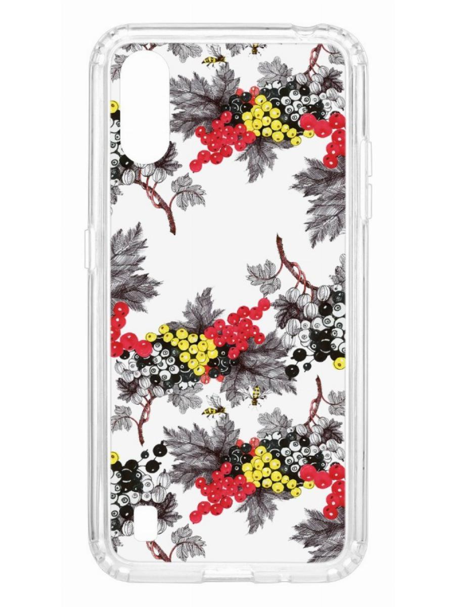 фото Чехол на samsung galaxy a01/a015 kruche print смородина кruче