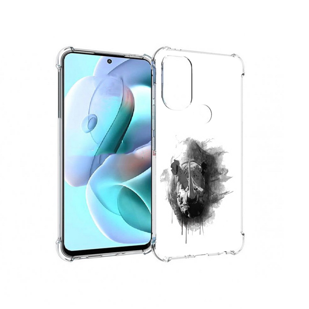 

Чехол MyPads Tocco для Motorola Moto G71 носорог (PT227080.353.523), Прозрачный, Tocco