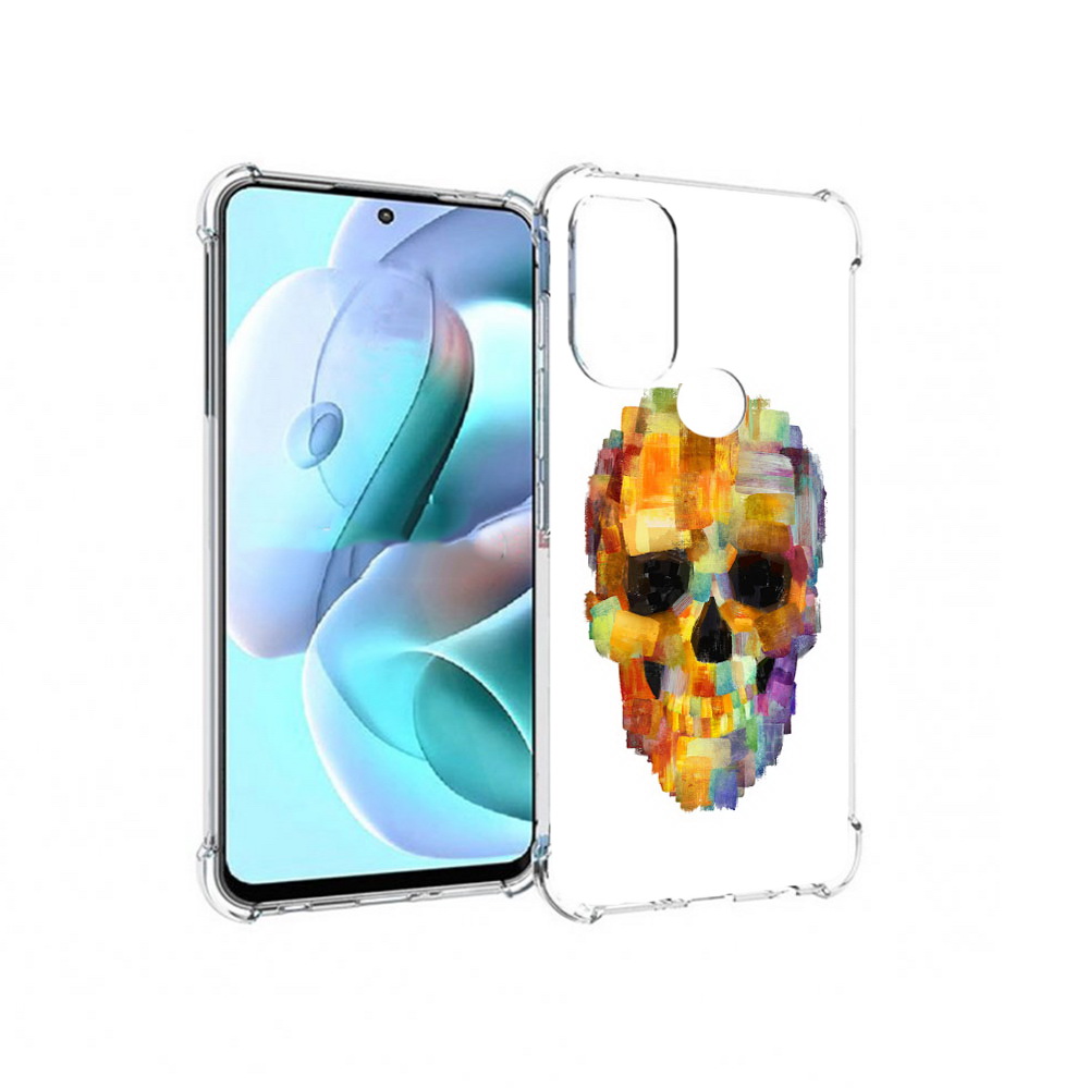 

Чехол MyPads Tocco для Motorola Moto G71 нарисованный череп (PT227080.353.516), Прозрачный, Tocco