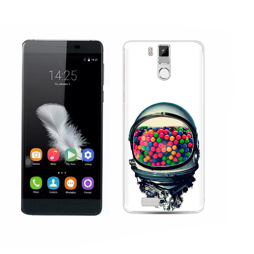 

Чехол MyPads Tocco для Oukitel K6000 Pro шлем космонавта, Прозрачный, Tocco