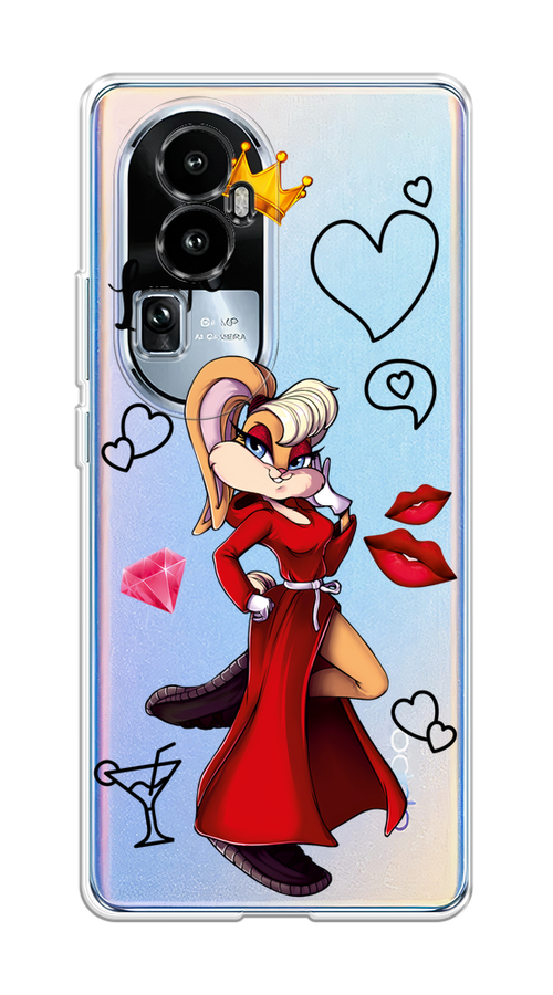 

Чехол на Oppo Reno 10 "Rich Lola Bunny", Красный;бежевый;оранжевый, 2514550-6