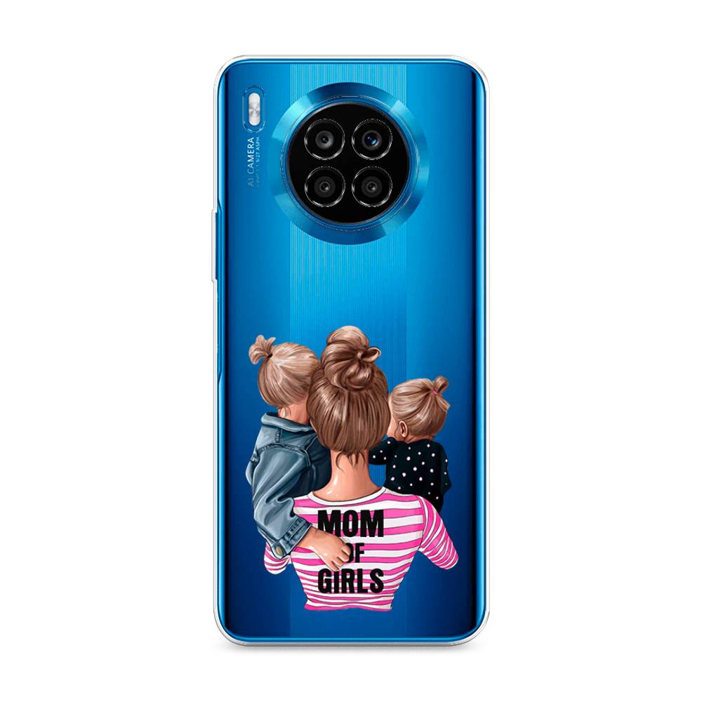 

Чехол Awog на Honor 50 Lite "Mom of Girls", Синий;розовый;черный, 6106450-6