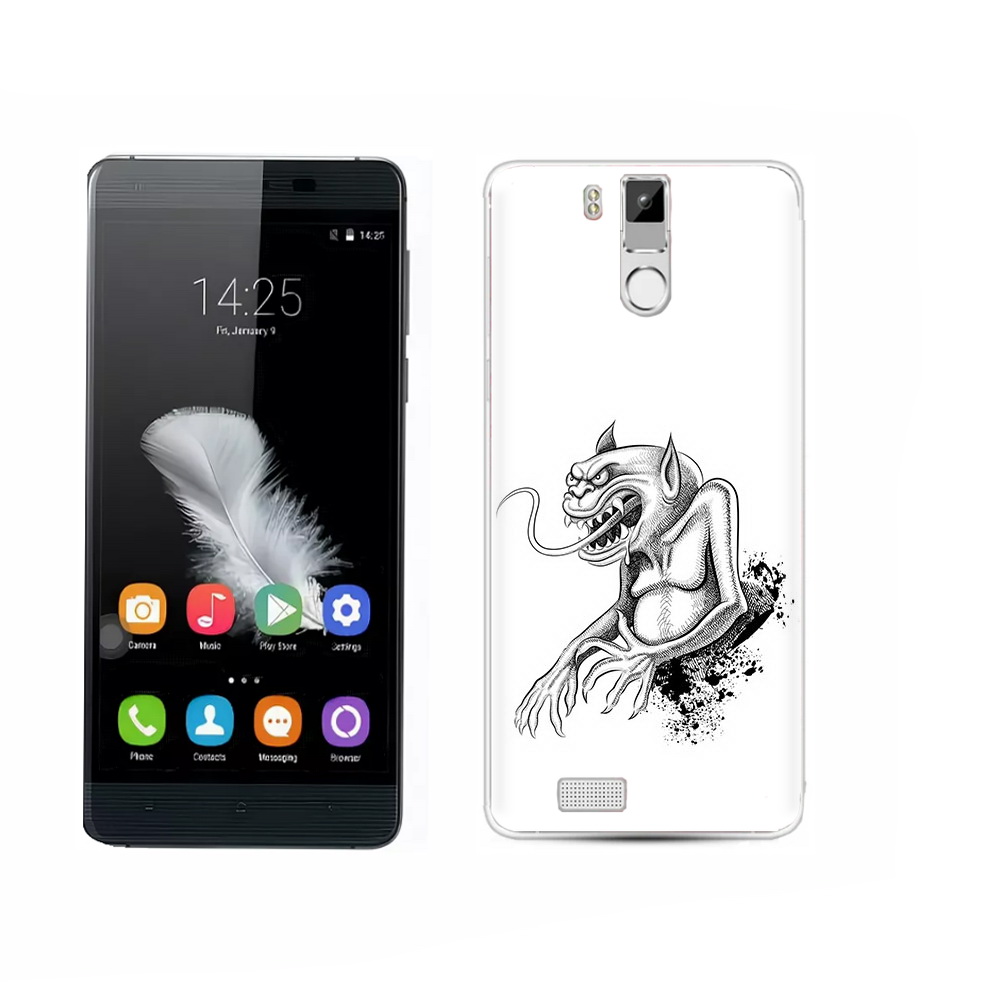 

Чехол MyPads Tocco для Oukitel K6000 Pro чорт, Прозрачный, Tocco