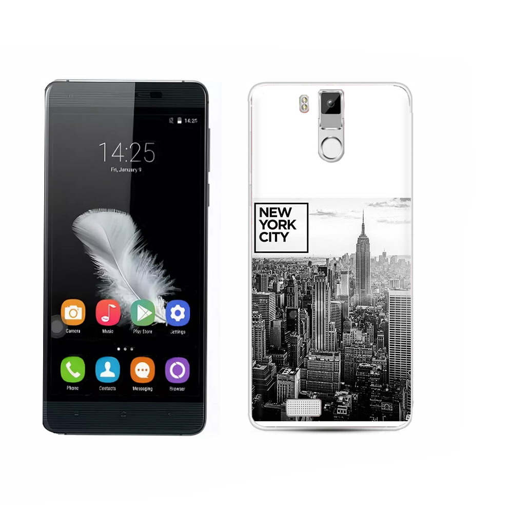 

Чехол MyPads Tocco для Oukitel K6000 Pro черно белый ньюерк, Прозрачный, Tocco