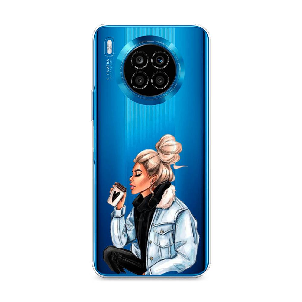 

Чехол Awog на Honor 50 Lite "Cute girl", Коричневый;бежевый, 6106450-7