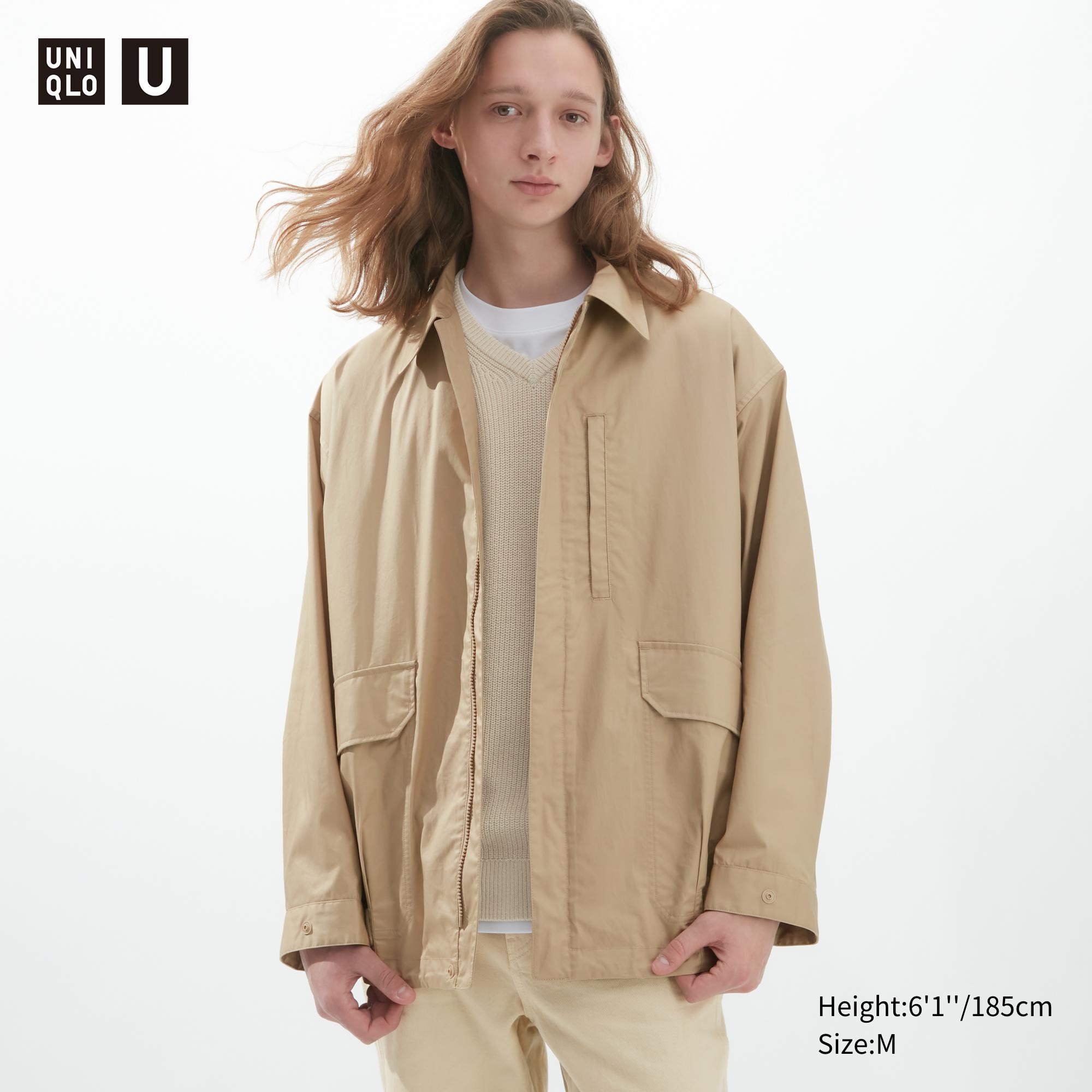 фото Ветровка мужская uniqlo 457986col32 бежевая xl (доставка из-за рубежа)