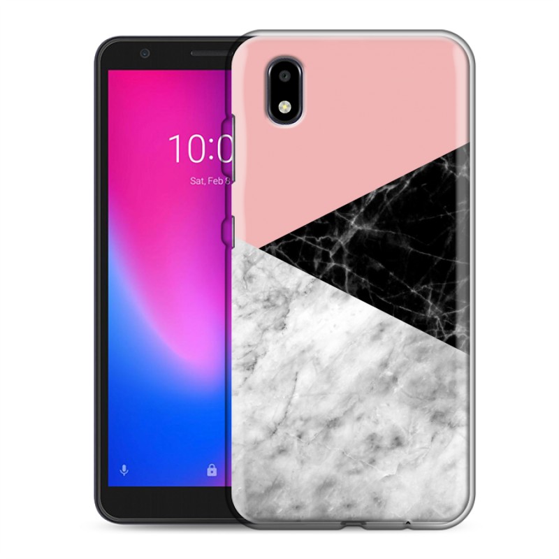 фото Дизайнерский силиконовый чехол для zte blade a3 (2020) мраморные тренды 100gadgets