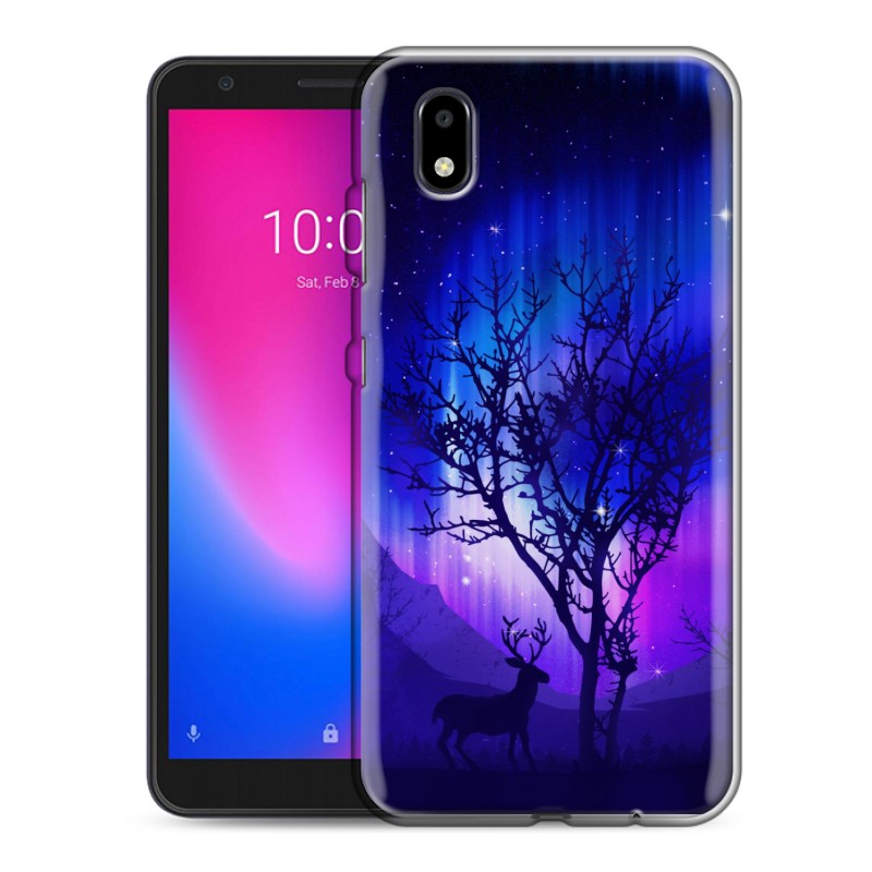 

Дизайнерский силиконовый чехол для ZTE Blade A3 (2020) Северное сияние