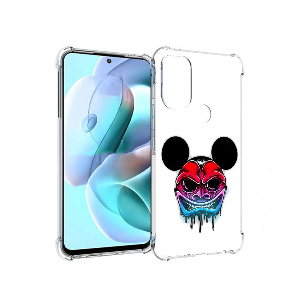 

Чехол MyPads Tocco для Motorola Moto G71 микки в маске (PT227080.353.473), Прозрачный, Tocco