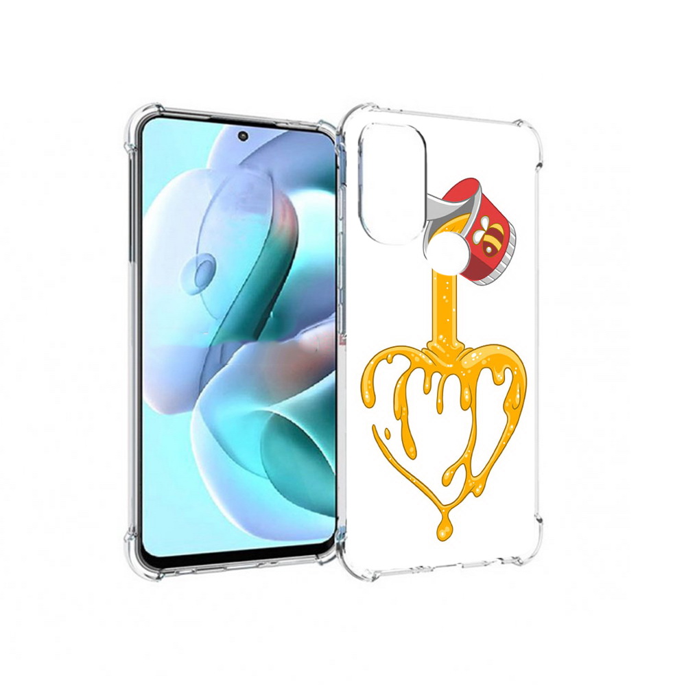 

Чехол MyPads Tocco для Motorola Moto G71 медовое сердце (PT227080.353.471), Прозрачный, Tocco