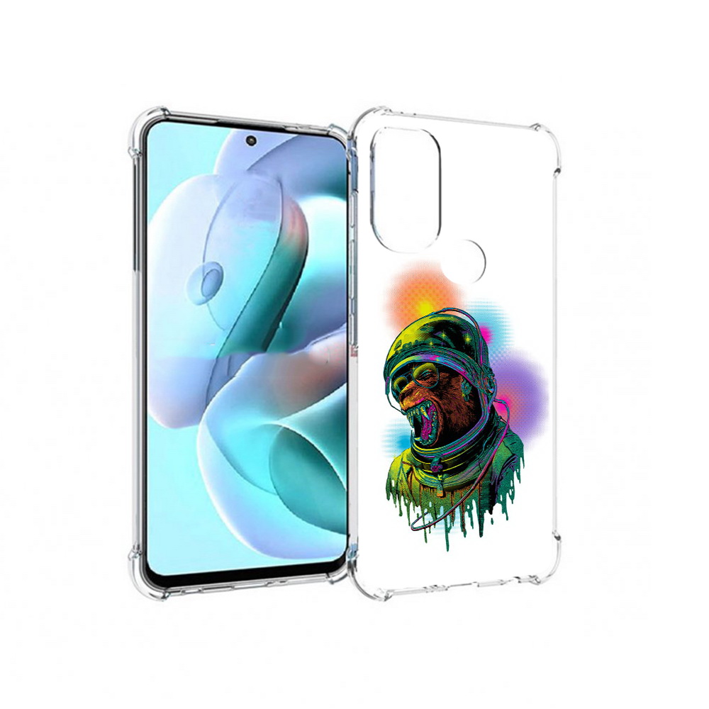 

Чехол MyPads Tocco для Motorola Moto G71 медведь космонавт (PT227080.353.466), Прозрачный, Tocco