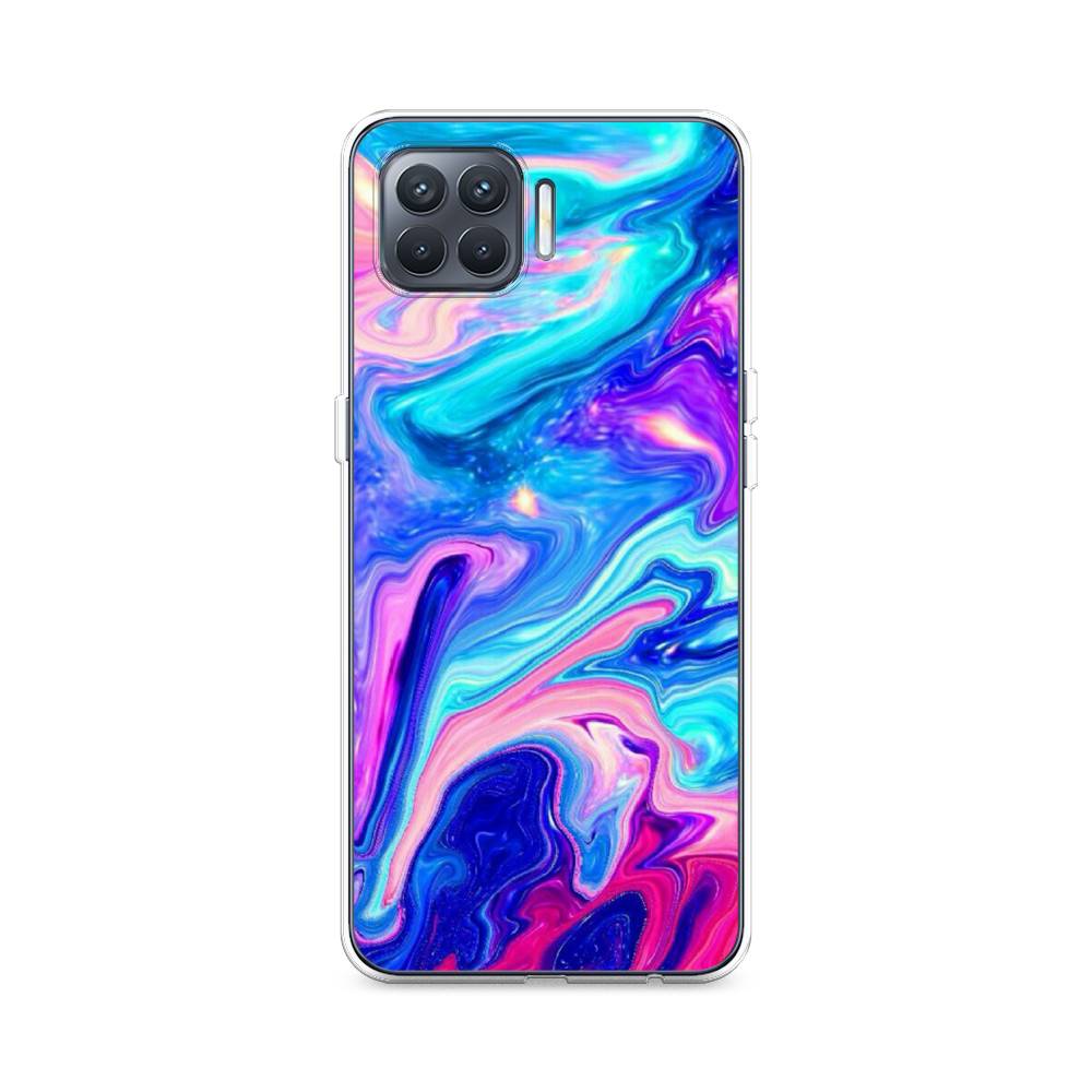 

Чехол Awog на Oppo Reno 4 Lite/A93 "Потеки краски", Разноцветный, 255350-10