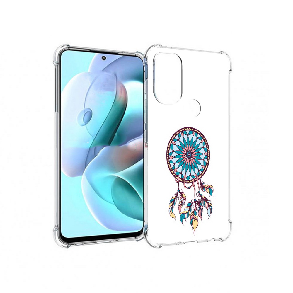 

Чехол MyPads Tocco для Motorola Moto G71 ловец снов синий (PT227080.353.443), Прозрачный, Tocco