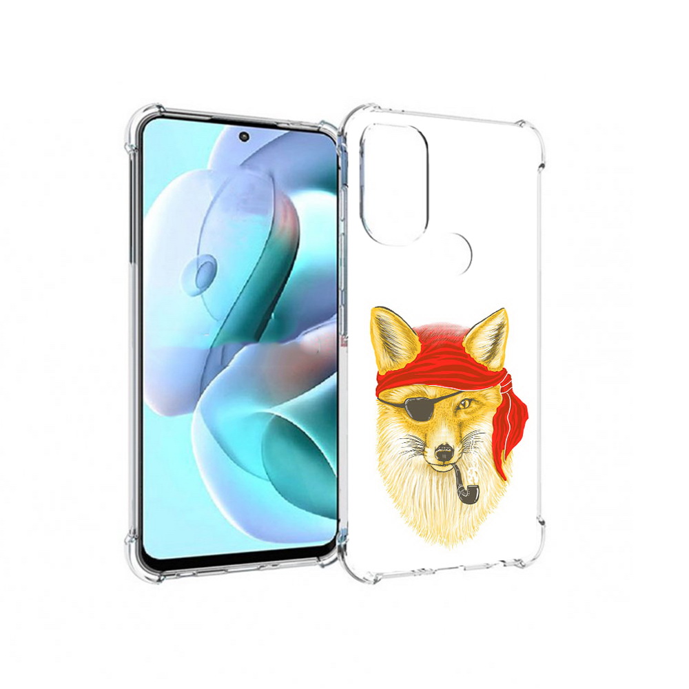 

Чехол MyPads Tocco для Motorola Moto G71 лиса-пират (PT227080.353.440), Прозрачный, Tocco