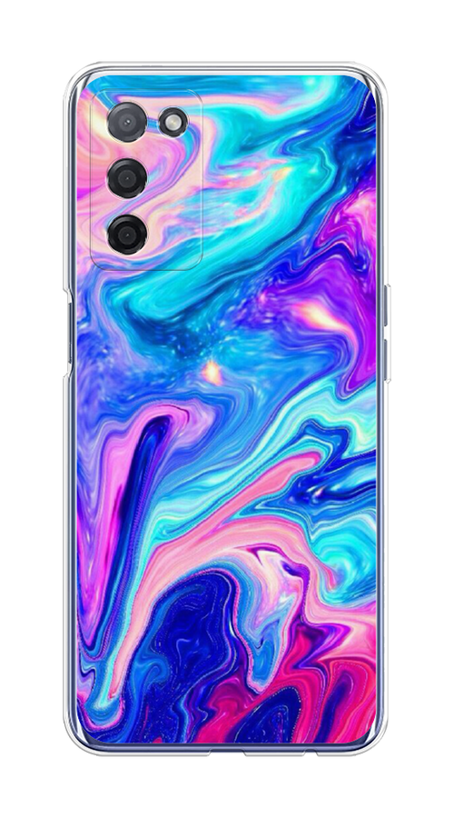 

Чехол Awog на Oppo A55 5G "Потеки краски", Разноцветный, 256250-10