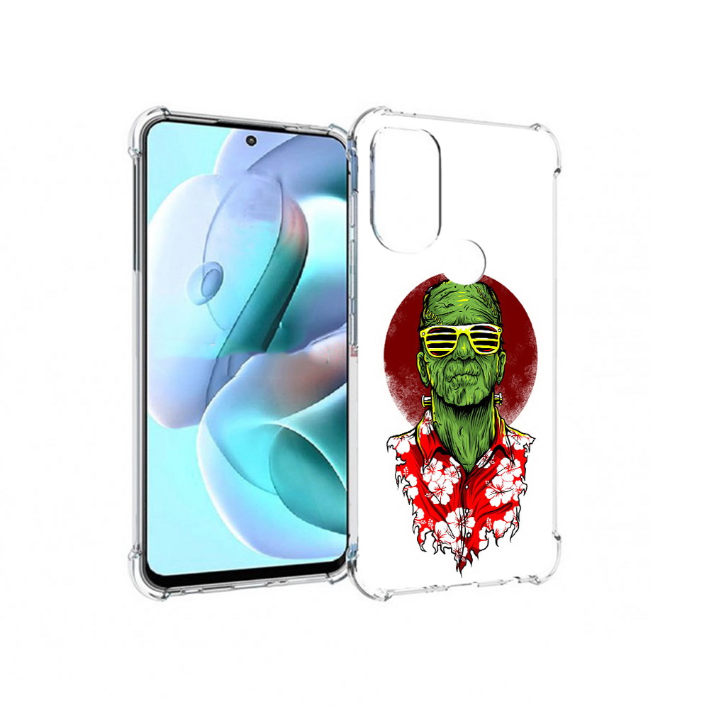 

Чехол MyPads Tocco для Motorola Moto G71 крутой зеленый мужчина в очках (PT227080.353.424), Прозрачный, Tocco